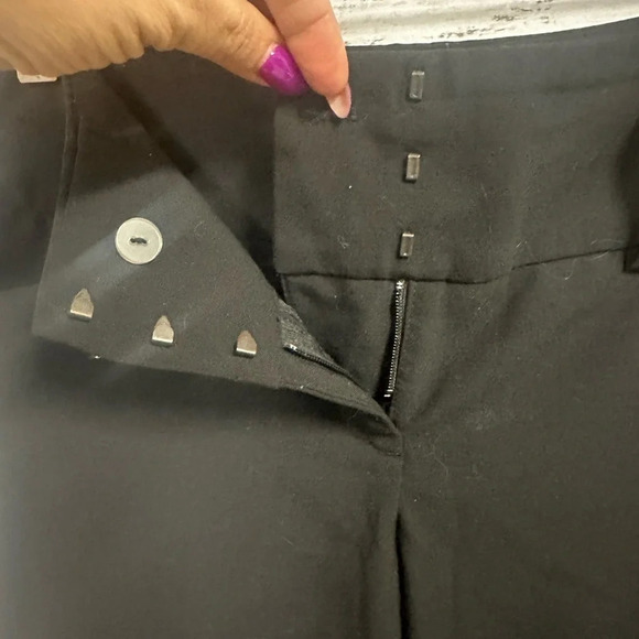 Express Editor Cropped Black Pants Size 2 - Picture 3 of 6